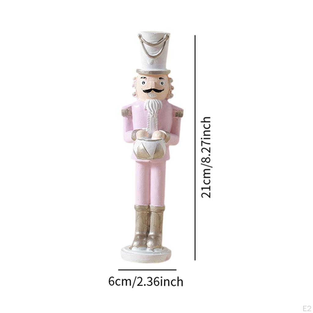 Christmas Nutcracker Statue Decor Charm Gift Display Portable Desktop Ornament Xmas