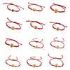 Elegant Red Weave Bracelets Chinese 12 Zodiacs Sign Handchains Handmade Dragon Shape Charm Bangles Unique New Year Gift