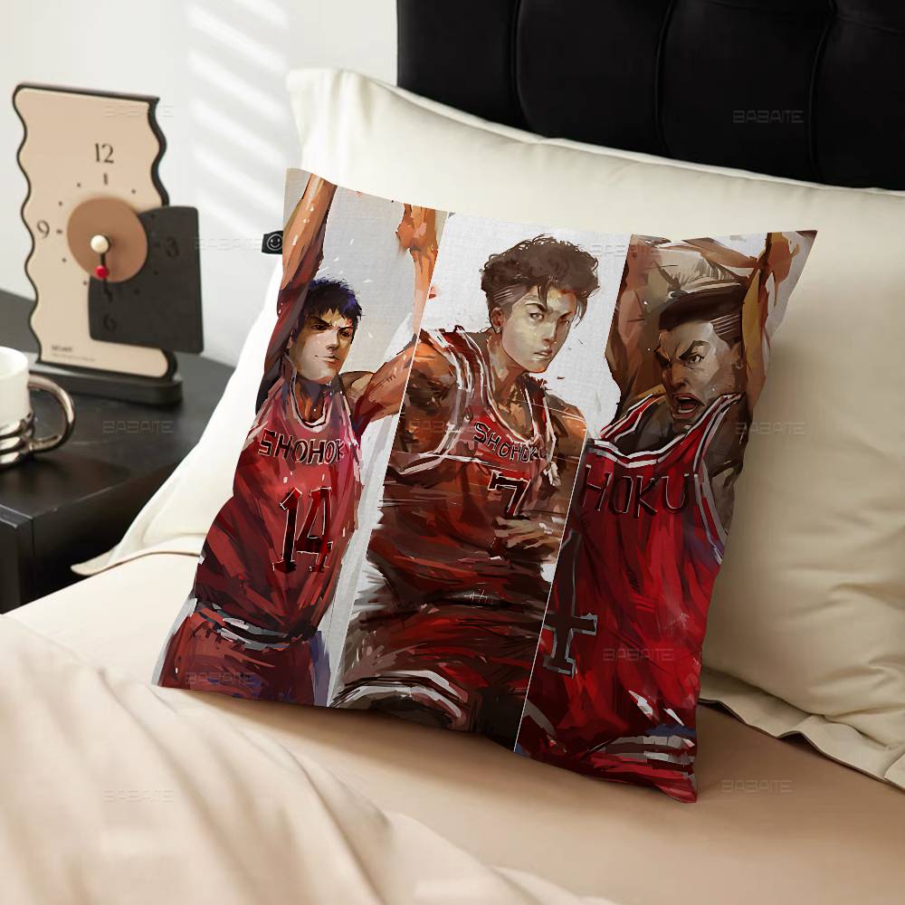 Japanese Cartoon SSlams DDunk Pillow Cushion Cover Pillowcase Living Room Sofa Home Decor Customized
