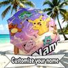 Custom Name Personalized Card Game Print Umbrella, Auto Open Close, 8‑Rib Sturdy Frame, Commute Camping Hiking Use, Birthday Gift