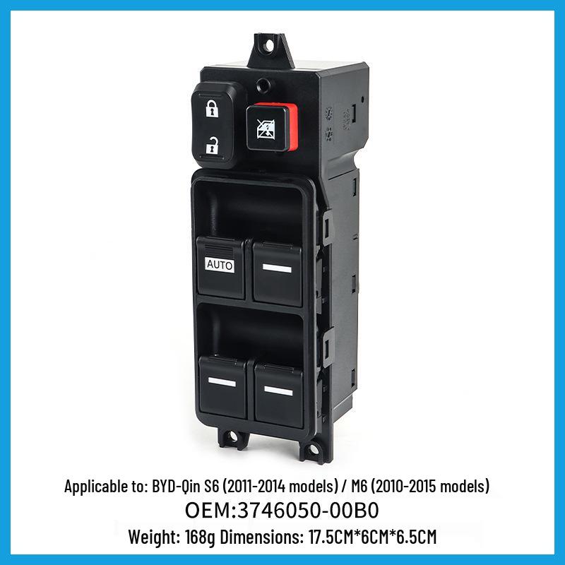 BYD S6/M6 Power Window Switch Assembly for 2011-2014 Models (S6-3746500A)