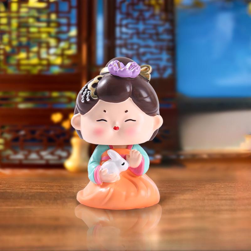 Ornamenti da scrivania con fanciulle cinesi retrò delle Quattro Bellezze - Regalo di compleanno creativo fatto a mano per amici e migliori amici