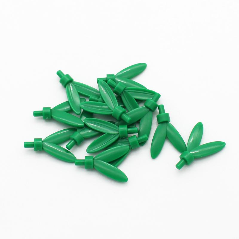 

City MOC 10 Pcs Set 30216 Fruit Green Colorful Feathers Hat Accessories Writing Brush Or Leaves Toys For Kids Building Blocks