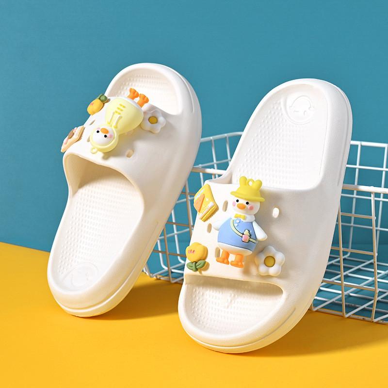 Summer Girls Stylish Cartoon Slides Lightweight Eva Soft Sole Home Slippers Children For