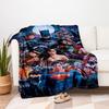 Poster Coperta Plaid in Flanella con Collage di Supereroi DC Comics per Divano, Letto, Viaggio, Campeggio, Ufficio, Divano, Sedia