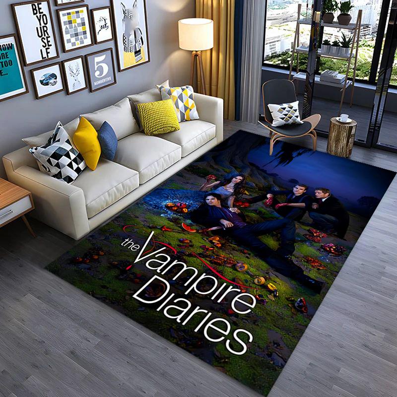Vampire Diaries: Rainy Night Gathering carpet Suitable for all seasons Home Decor Room Christmas gifts Dormitory decoration