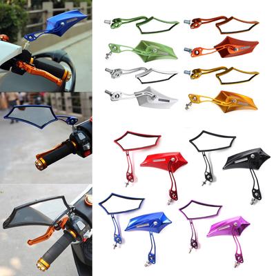 ATV Accessory Rear View Mirror 8mm 10mm Thread Handlebar Mount Clamp Auxiliary Mirror for ATV Motorcycle Scooter