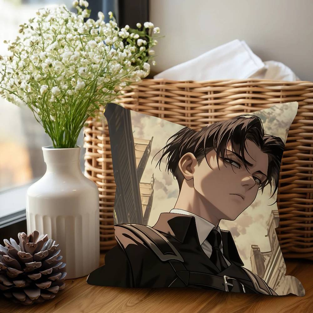 L-Levi Ackerman Pillow Cover Sofa Cushion Cover Home Room Decoration Children Gift