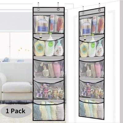 Over The Door Organizer with 5/10 Pockets Hanging Storage Shelves,Behind Door Organizer For Nursery Bathroom Bedroom