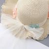 Kinder Sonnenhut Sommer Mädchen Sonnenhut Strohhut Spitze Prinzessin Strandhut