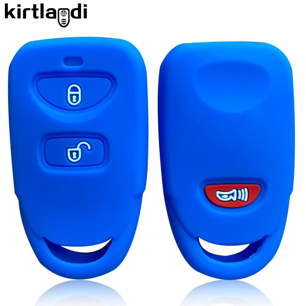 Silikonový obal držák na klíče od auta pro Kia Magentis Carens Sonata sorento rio soul forte pro Hyundai Tucson accent Santa Fe Avante