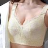 Dünner BH ohne Bügel Übergröße BH Damen Verstellbarer BH Vollschalen BH Raff-BH Zubehör-BH