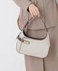 Nano Universe Turnlock Belt Canvas One-Handle Bag, Women's, F 040, Beige, 669-6132309