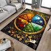 1PC Wheel of the Year Extra Large Non Slip Floor Carpet, Office, Family, Bedroom, Studio   Large Area Rug Indoor Rugs, , Vibrant Colors
