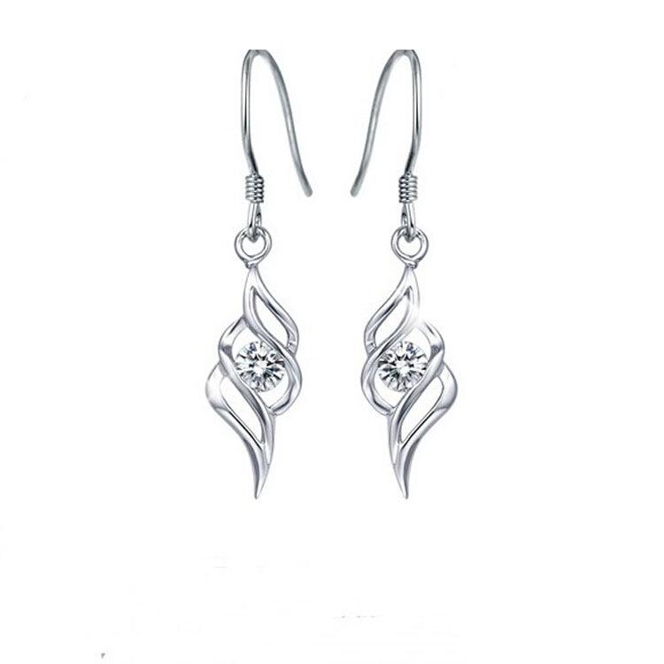 Angel Diamond Pendant Necklace and Earring Set
