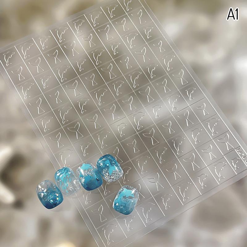 Starfish Shell Ocean Hollow Out Nail Sticker Decals Self Adhesive Template for All Nail Types DIY Art Summer Style