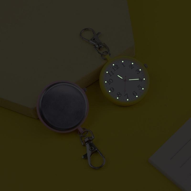 Portable Anti Shock Digital Keychain Timepiece For Outdoor Enthusiasts Seniors Traveler Lightweight Wearable Accessory