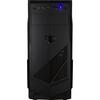 Boîtier pc inter-tech b-30 - noir - atx/micro-atx - 2 ventilateurs avant - 5 baies internes