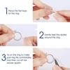 1 Set Rings Adjuster Invisible Clear Spirals Cord Tension Reducer Adjustable Sizes Ring Guard for Men Women Finger Rings