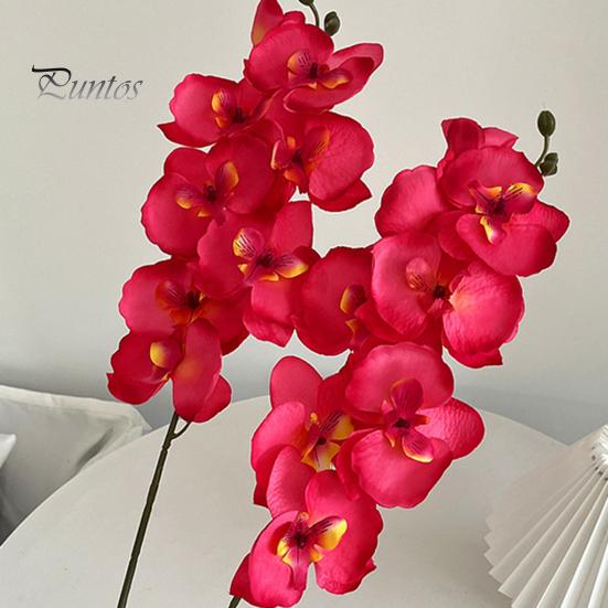Orhidee artificiale, flori de mătase, realistă, pentru petrecere de nuntă, birou, centru de masă, decorare pentru ramură florală artificială Phalaenopsis