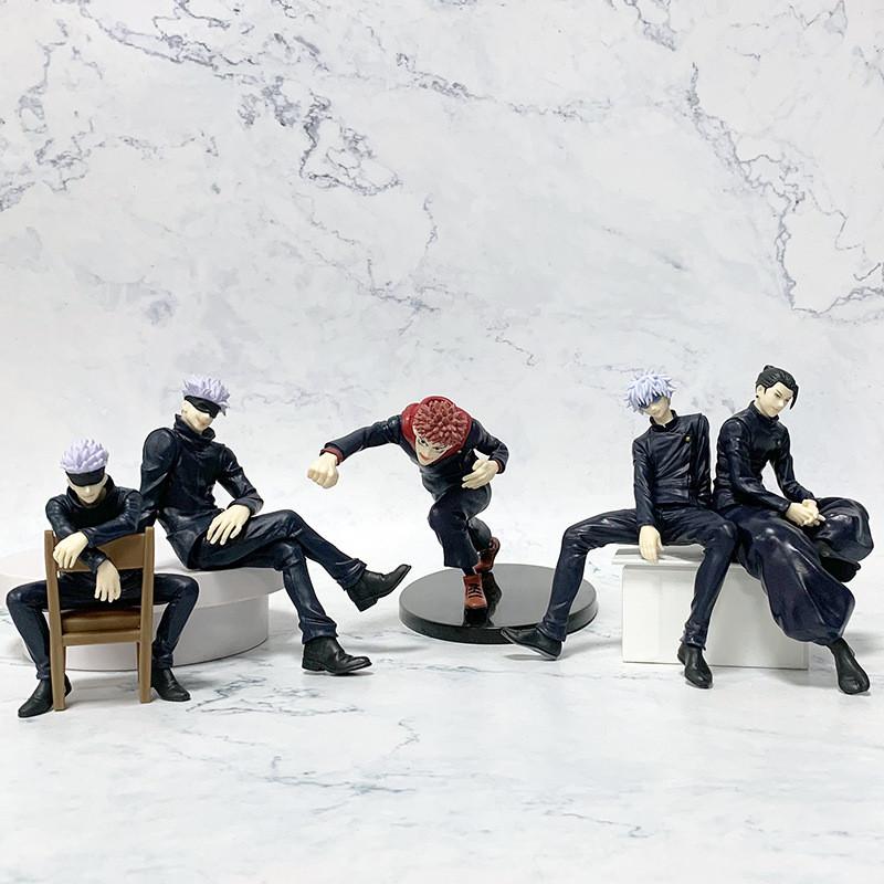 Jujutsu Kaisen Anime Figure Set: Premium Yuji, Megumi & Gojo Character Statues -  Collectibles With Dynamic Poses & Manga Detailing For Fans &