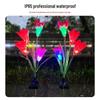Solar Powered Lily Flower Garden Stake Lights
