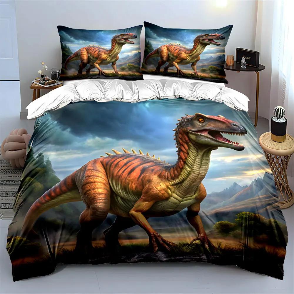 "Dinosaurs Art Decor Set" Soft Comfortable Duvet Cover Bedding Set Included 1*Duvet Cover & 2*Pillowcases, gift