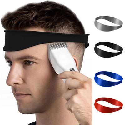 Guide de Coupe de Cheveux Design Courbé Antidérapant Extensible Doux Gain de Temps Outil de Coiffure en Silicone Guide de Coupe de Cheveux Fourniture pour la Maison