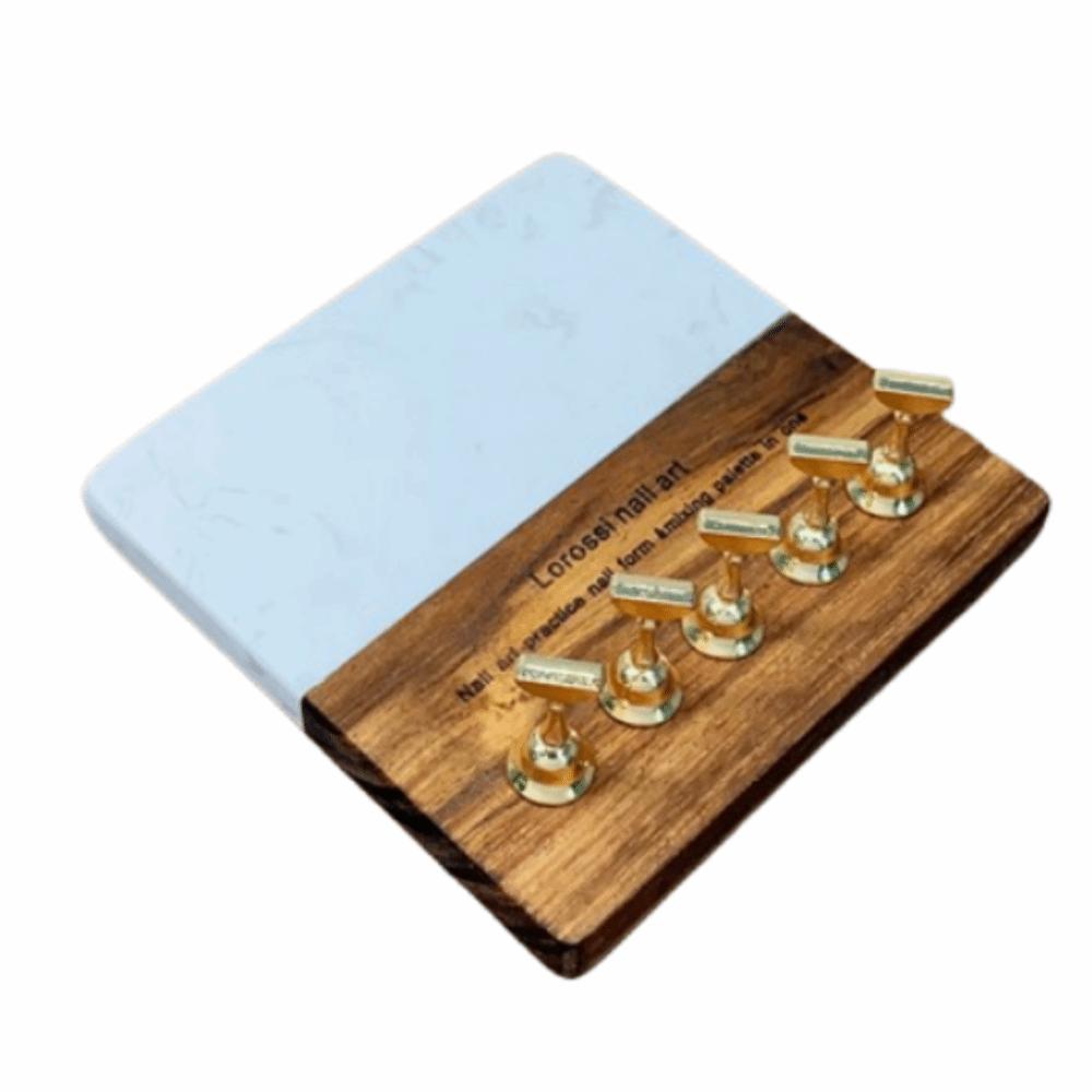 

Square/Round Base Magnetic Nail Art Holder Reusable Nail Practice Display Stand DIY Nail Art Square 1