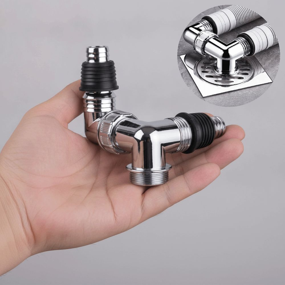 Three-Way Drain Connector Adapter 2-In-1 Universal Drain Adapter Home Laundry Use