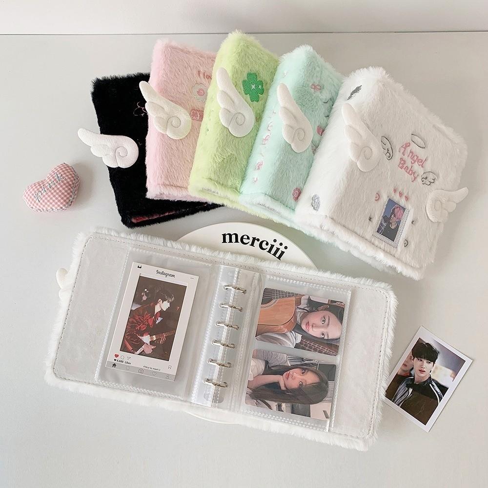Porte-cartes photo A7 durable Reliure en peluche Fournitures de papeterie Album Papeterie