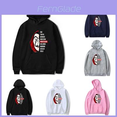 Heist Dali Money The House Of Paper La Casa De Papel Hoodie Pullover Tops Jacket