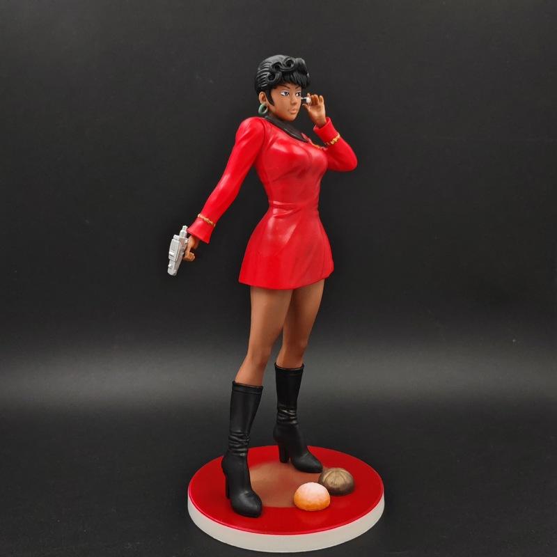 22Cm Star Trek Uhura Pvc Standing Posture Handsome Girl Anime Figure Model Statue Desktop Ornaments Decoration Surprise Toys