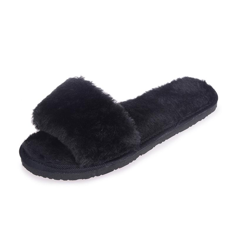 home slippers female open-toed foreign trade cotton slippers female flat bottom soft women's shoes slippers  women shoes