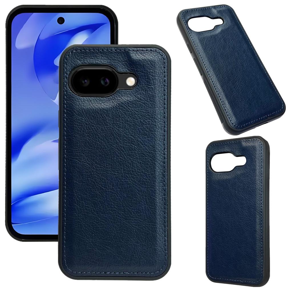 For Google Pixel 9a Case Calf Texture PU Leather Anti Fingerprint Back Phone Cover