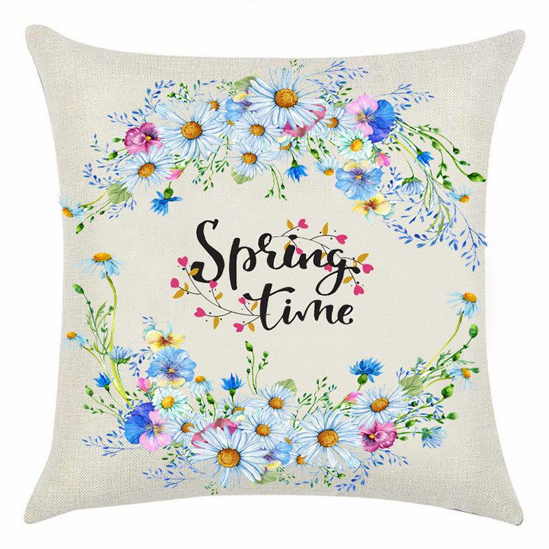 Spring Throw Pillow Cover Spring Festival Home Decor Cushion Office Cushion Sofa Cushion Cover