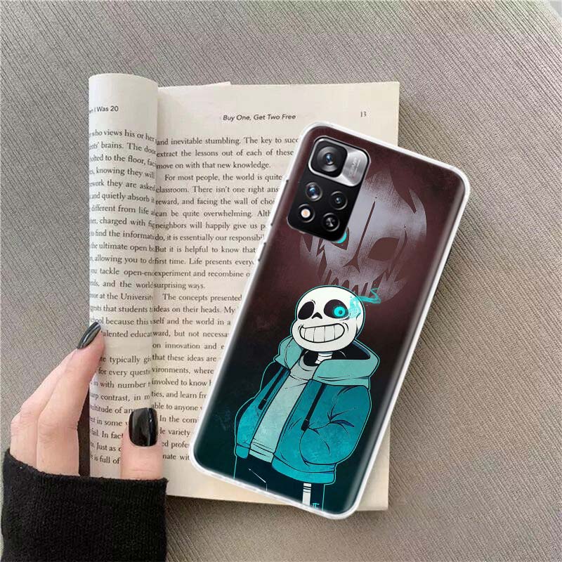 Undertale Sans Doggo Phone Case For Xiaomi Poco X4 F4 GT X3 NFC X5 X6 X7 Pro 5G M5 M5S M3 F5 Mi F6 F3 F2 F1 Cover Coque Fundas T