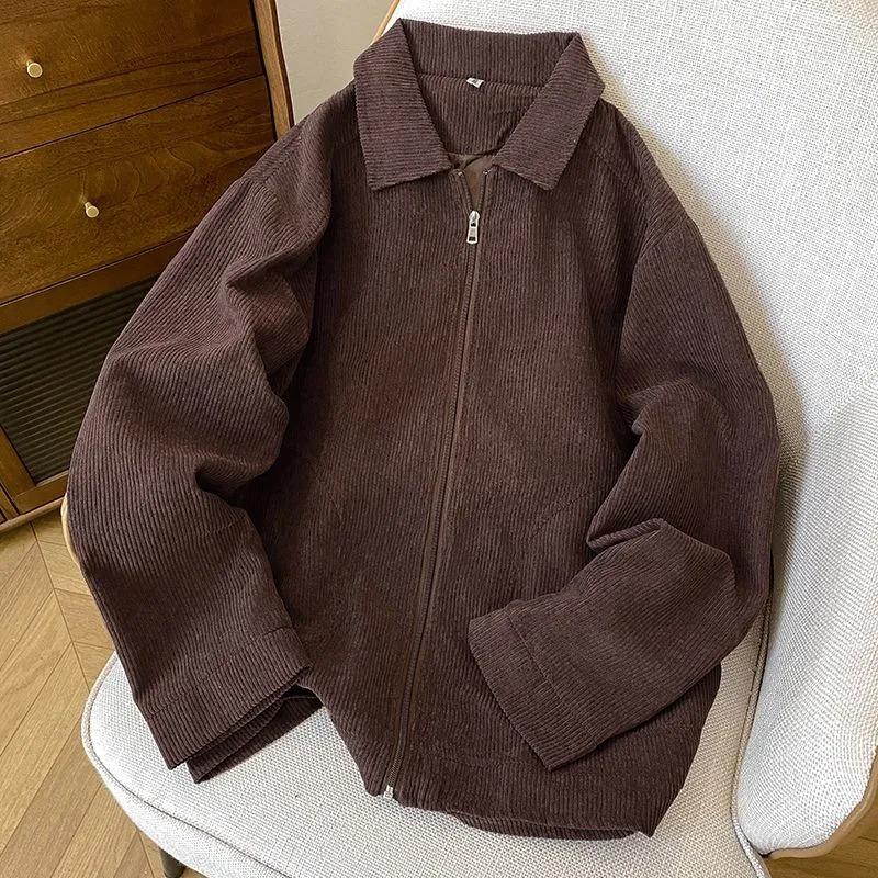 Autumn Jacket Baseball Suit Same Double-layer Loose and Versatile Trendy