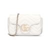 GUCCI GG Marmont Lambskin Shoulder Bag Mini Women's White 841290-AAFAX-9050