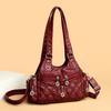 Retro Soft Leather Locomotive Bag Tide Oblique Span Shoulder Bag Quality Women'S Bag