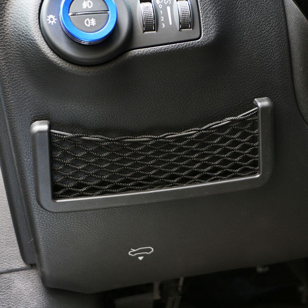 Universal Car Organizer Mesh Storage Bag Net Pocket Card Phone Holder Storage Auto Paste Bag Organization Auto Accessories