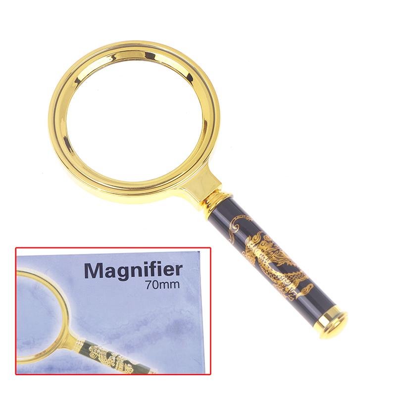 1 Piece 60/70/80Mm Magnifying Glass 6X 7X 8X Handheld Magnifier With Handle For Home Learning Reading And Fault Finding