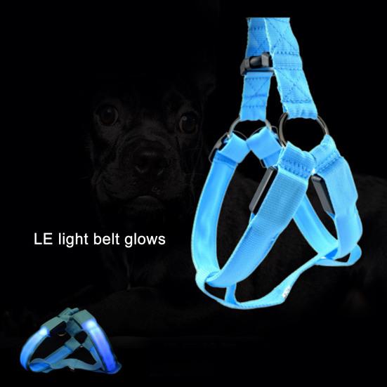 Dog Harness Super Soft Wear Resistant Polyester Medium Dog LED Training Vest Harness