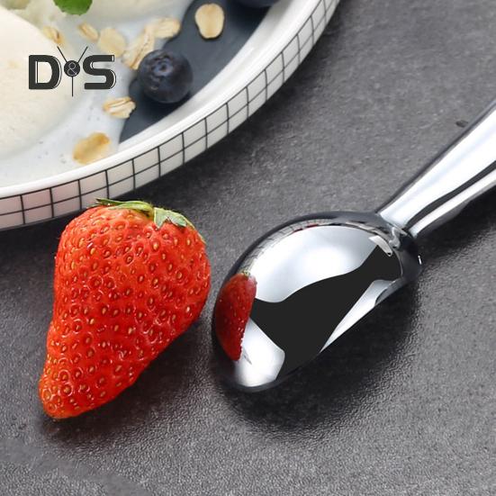 Cuchara para helado, cuchara para fruta de alta dureza, adorable, suave, de aleación de zinc