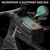 BURJOSY Waterproof Bicycle Bag with TPU Touch Screen Sun Bicycle Smartphone Bicycle Accessory Compatible with Cell Phones Under 7 Inches & Visor,