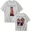Shakira Las Mujeres Ya No Lloran Turnê Mundial T-shirt de algodão de verão Homem Mulher Harajuku Unissex Manga Curta