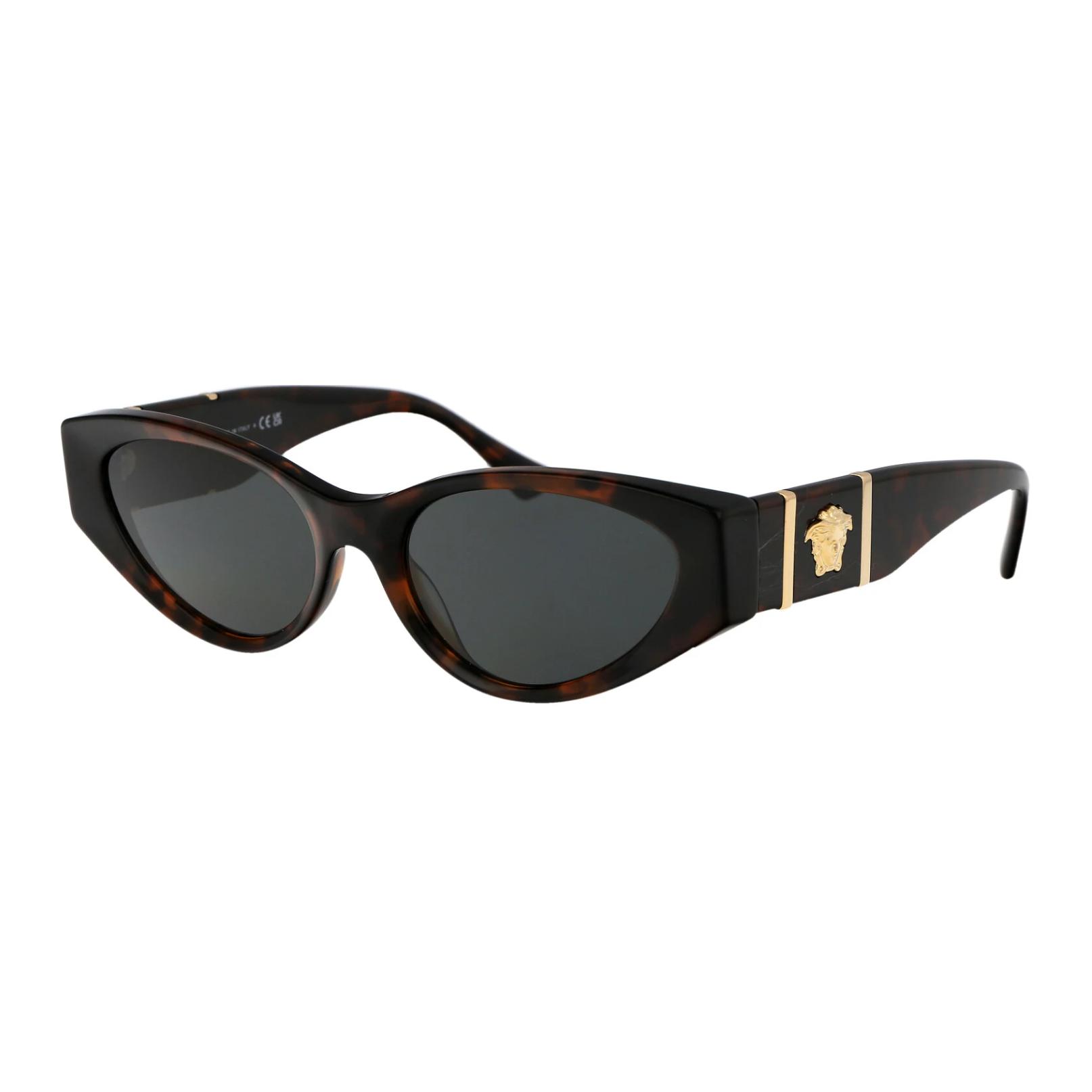Versace Logo Cat Eye Sunglasses Women sunglasses Tortoise 0VE4454542987 55,Tortoiseshell