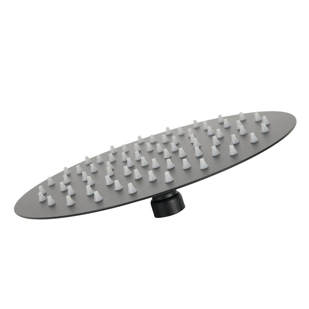 High Pressure Black Shower Head 8 Inch Round Rain Shower Head Luxury