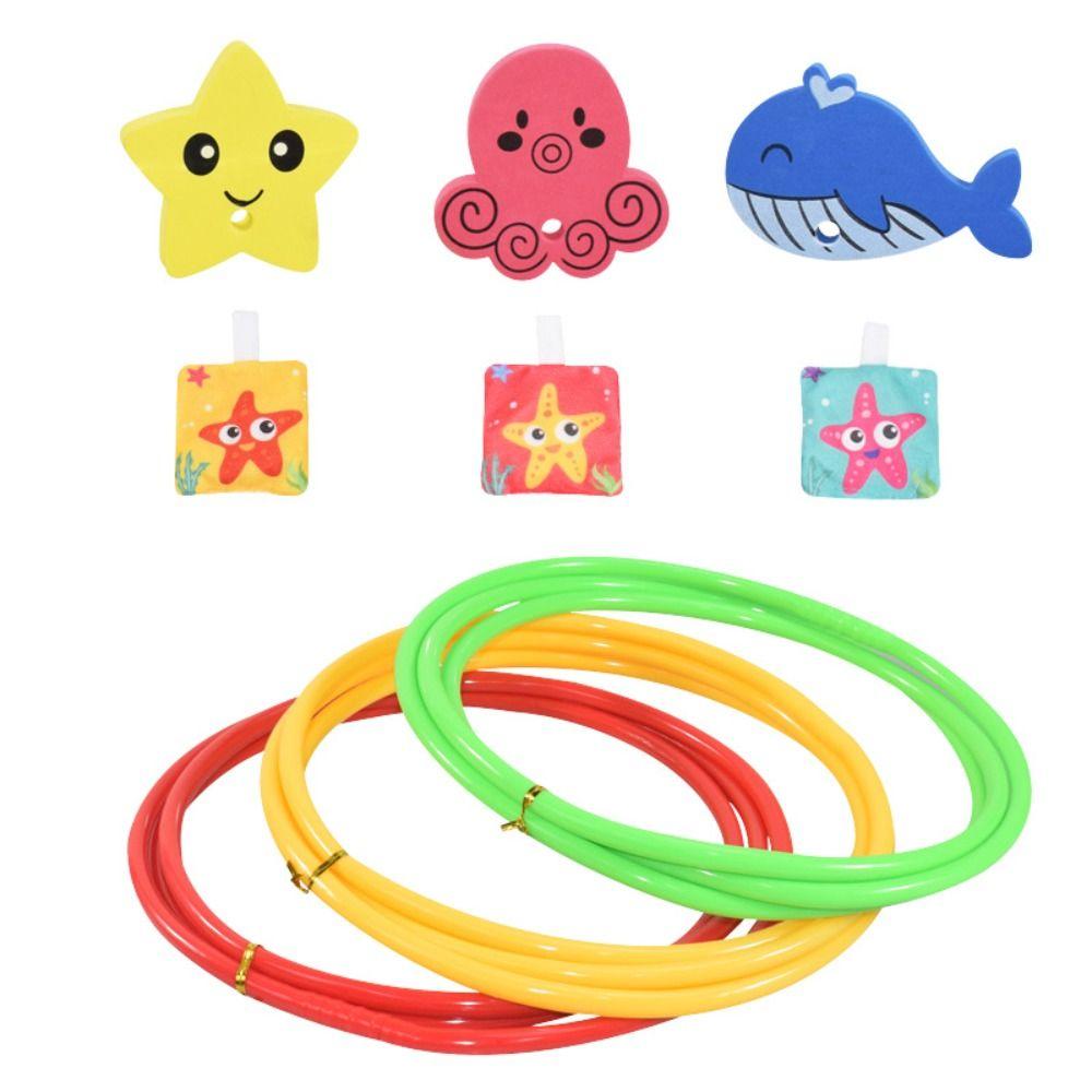 Reusable Swimming Pool Ring 80CM Diving Ring Funny Pool Thru Rings  Water Sport Toys