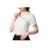 Nike Solid Color Polo Collar Pullover Short Sleeve T-Shirt Women Tops White DV7885-133